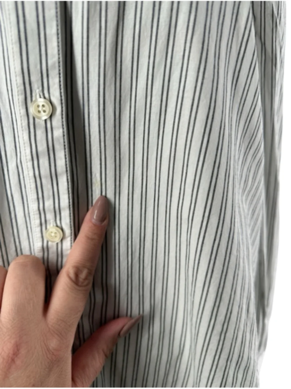 Kate Spade button front Ruffle Striped Embroidered Shirt preppy soft girl sz sm